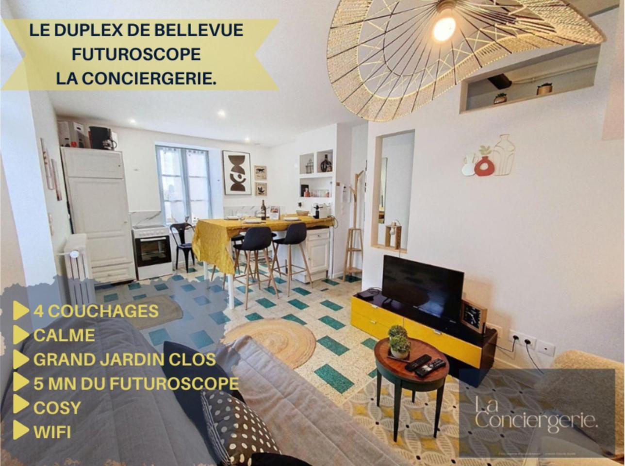 Apartamento Le Duplex De Bellevue - Futuroscope - La Conciergerie. Jaunay-Clan Exterior foto
